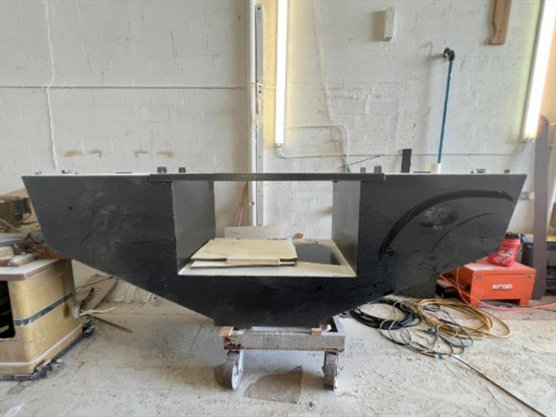 Hull #10 - Fuel tank - photo © Michael Rybovich & Sons
