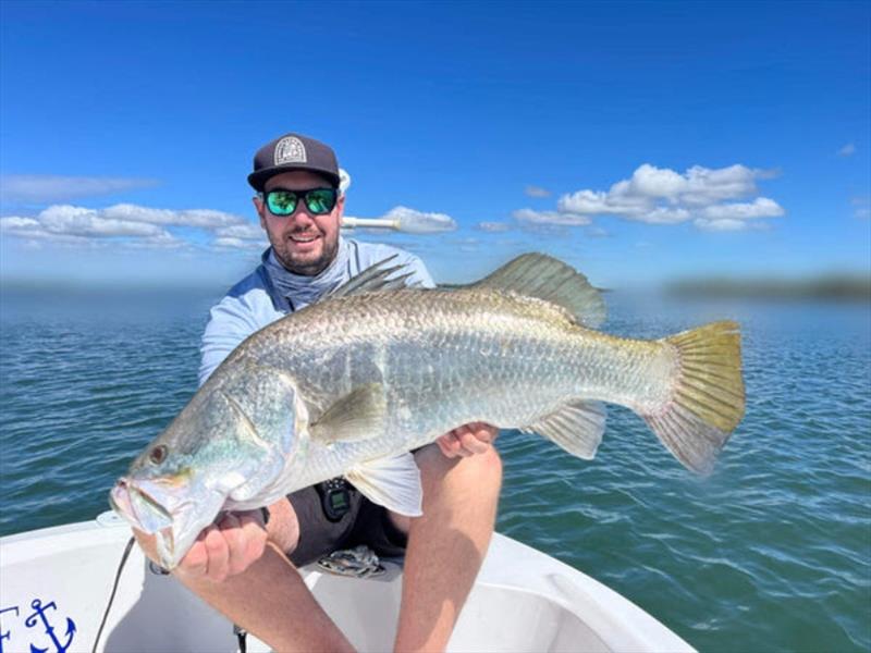 Barramundi fishing - The barra bite is on - photo © Fisho's Tackle World