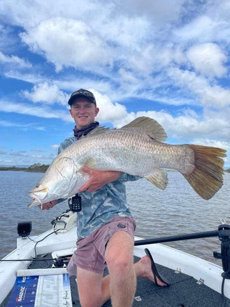 Barramundi fishing - The barra bite is on - photo © Fisho's Tackle World