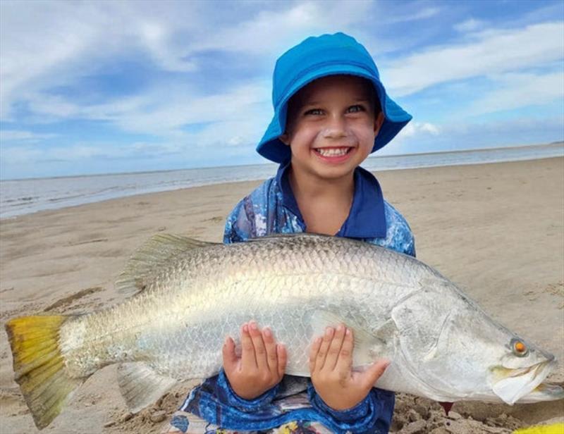 Barramundi fishing - The barra bite is on - photo © Fisho's Tackle World