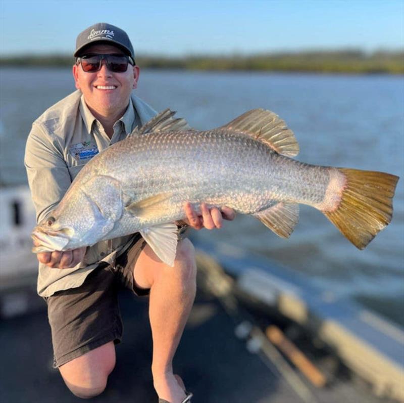 Barramundi fishing - The barra bite is on - photo © Fisho's Tackle World
