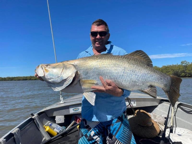 Barramundi fishing - The barra bite is on - photo © Fisho's Tackle World