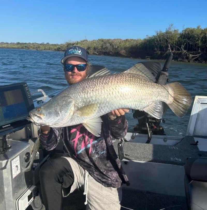 Barramundi fishing - The barra bite is on - photo © Fisho's Tackle World
