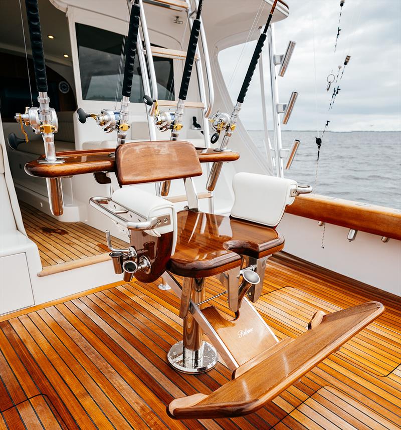 43-foot Gameboat cockpit - photo © Release Boatworks