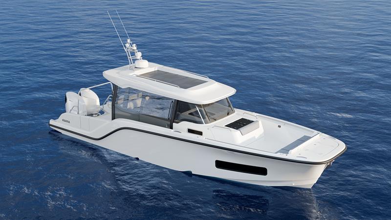 Wayfinder 38 - Bow perspective cabin open aft water - photo © AIATA