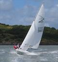 Kippford Week Flying Fifteen fleet winners, Colin Filer and Jamie Gascoigne going hard © John Sproat