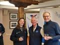 Irish Flying Fifteen East Coast Championship - Juliette & Peter Kennedy with third place overall prizes © Cormac Bradley