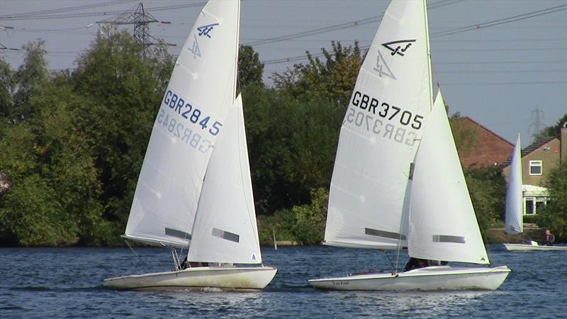 Flying Fifteens at Broxbourne photo copyright Stuart Hutchinson taken at Broxbourne Sailing Club and featuring the Flying Fifteen class