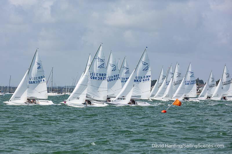 Flying Fifteens on Bournemouth Digital Poole Week 2024 Day 2 photo copyright David Harding / www.sailingscenes.com taken at Parkstone Yacht Club and featuring the Flying Fifteen class