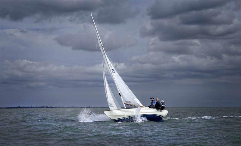 Classics and Gaffers Winner 'Gremlin' at Mersea Week 2024 photo copyright Chrissie Westgate taken at West Mersea Yacht Club and featuring the Folkboat class