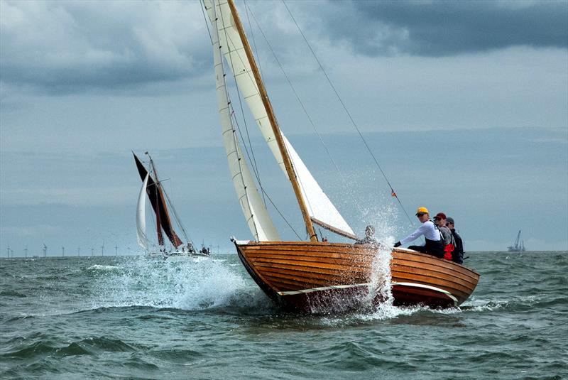 Visiting Nordic Folkboat from Burnham-on-Crouch - Mersea Week 2024 photo copyright Chrissie Westgate taken at West Mersea Yacht Club and featuring the Folkboat class