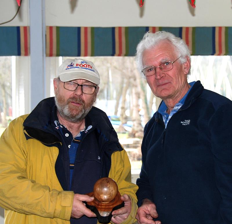 Videlo Globe Footy open at Frensham photo copyright Roger Stollery taken at Frensham Pond Sailing Club and featuring the Footy class