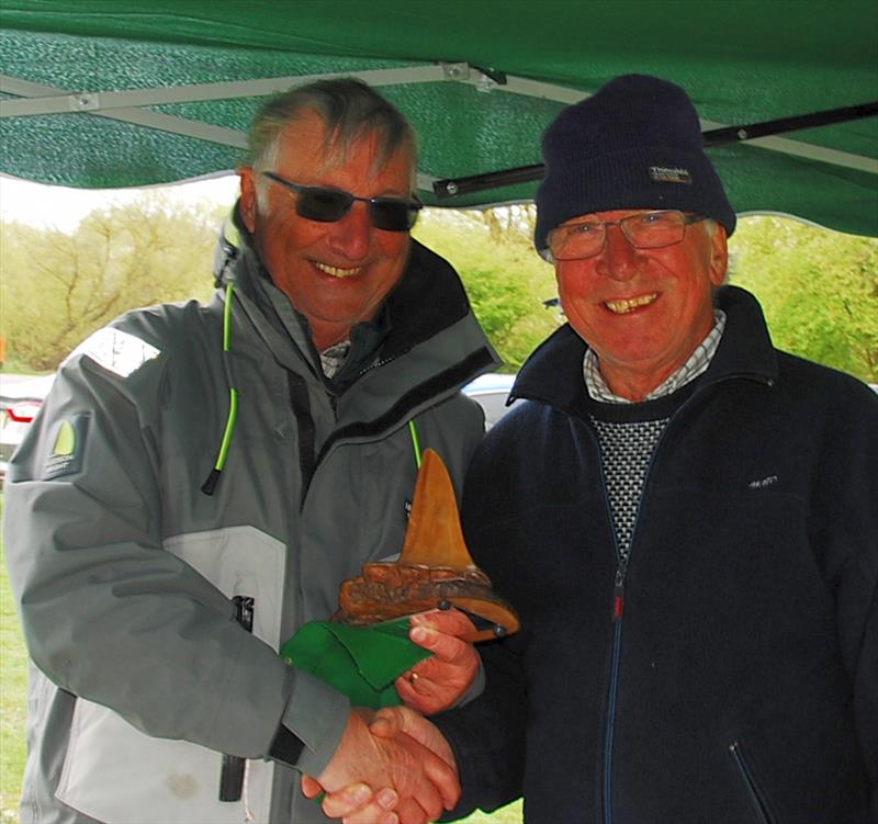 John Burgoine receiving Fred's Big Toephy from RO Martin Crysell (on the right) - Fred's Big Toephy (Footy class at Chertsey) - photo © Peter Dunne