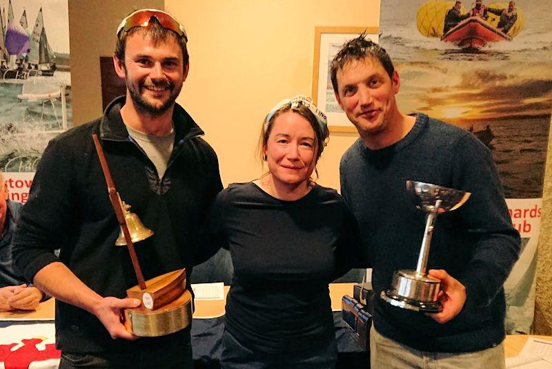 Shane McCarthy and Josh Porter win the GP14 Hot Toddy at Newtownards SC photo copyright David Corkrill taken at Newtownards Sailing Club and featuring the GP14 class