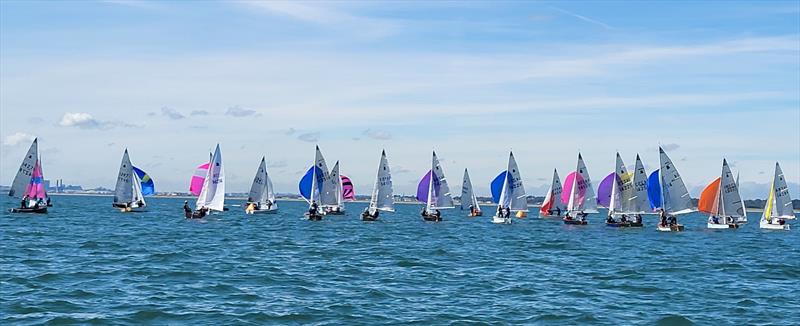 Approaching the leeward gates during the GP14 Championship of Ireland at Sutton Dinghy Club photo copyright Louise Boyle, Charles Sargent & Andy Johnston  taken at Sutton Dinghy Club and featuring the GP14 class