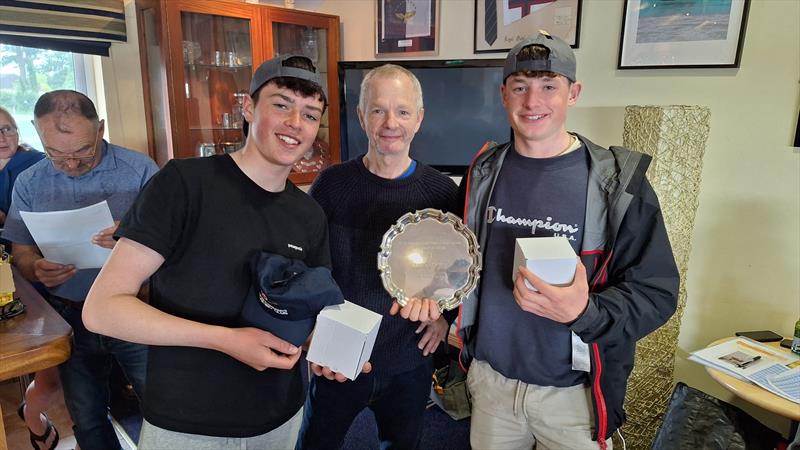 David Evans and William Draper win the Silver Fleet in the GP14 Championship of Ireland at Newtownards Sailing Club photo copyright Bob Torrens taken at Newtownards Sailing Club and featuring the GP14 class