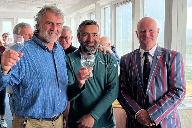 Adeel Khan and Roger Jeffs take second in the GP14 open meeting at Leigh-on-Sea photo copyright Steve Corbet taken at Leigh-on-Sea Sailing Club and featuring the GP14 class