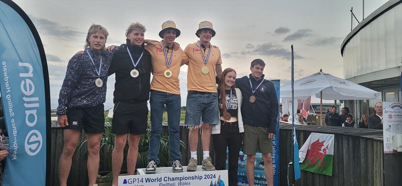 2024 GP14 Worlds at Pwllheli - Evans and Draper Youth and Silver Fleet winners photo copyright Andy Johnston taken at Plas Heli Welsh National Sailing Academy and featuring the GP14 class