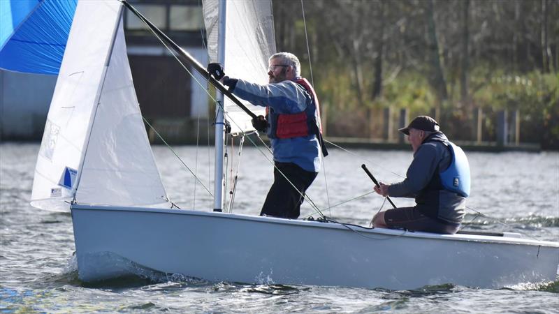 Mark Platt and Chris Jobson during the Royal Windermere GP14 Northern Bell Open photo copyright David Heron taken at Royal Windermere Yacht Club and featuring the GP14 class