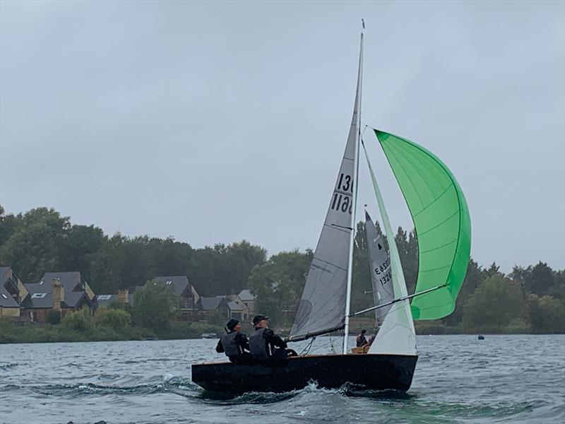 Sharon and Paul Freeland during the GP14 Masters Championship at South Cerney photo copyright SCSC taken at South Cerney Sailing Club and featuring the GP14 class
