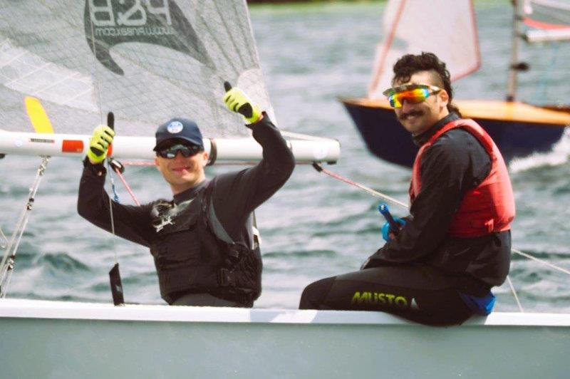 Richard Fresh Abendstern and Ross Southwell win the Graduate Nationals photo copyright Theo Holmes taken at Carsington Sailing Club and featuring the Graduate class