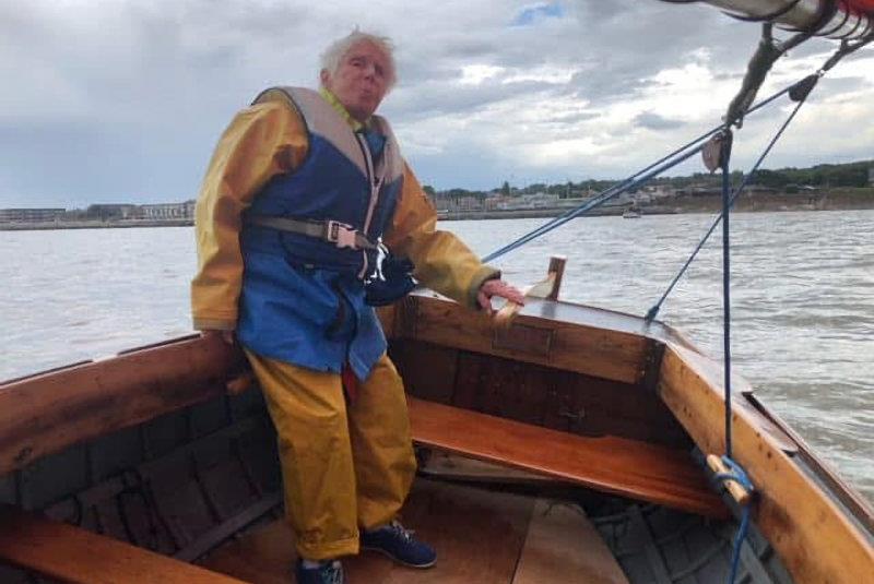 Pam Wilcox, sailing at 92 - Inter-Club Classic Boat Challenge at West Kirby - photo © Liz Potter