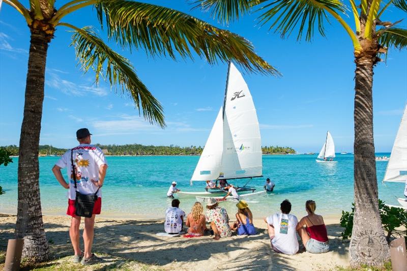 Hobie Cat beach scene - Fiji Regatta Week photo copyright Musket Cove Yacht Club taken at Musket Cove Yacht Club and featuring the Hobie 16 class