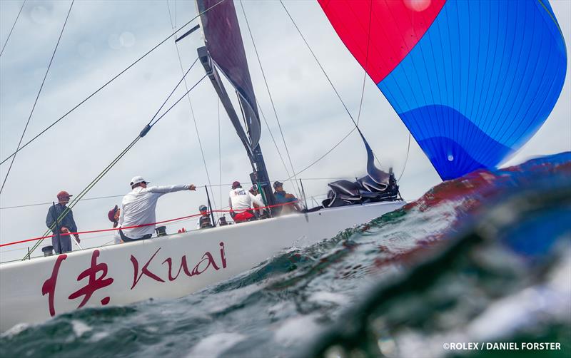 Daniel Thielman at the helm of his IC37 Kuai - photo © Rolex / Daniel Forster