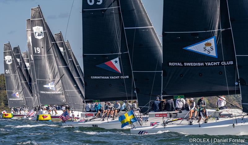 Corinthian Yacht Club (4th overall) and Royal Swedish Yacht Club (6th overall) in the 2025 Rolex New York Yacht Club Invitational Cup - photo © ROLEX / Daniel Forster