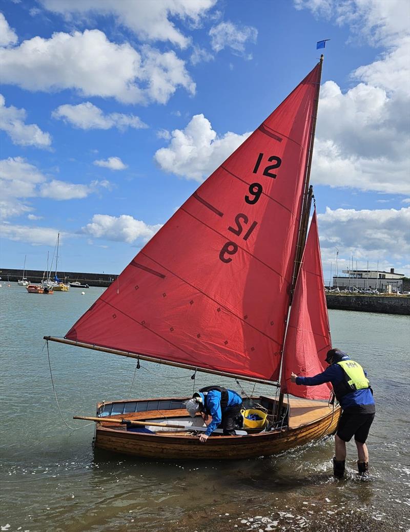 DBSC 12 Foot Dinghy 'Albany' with Gavin Johnson and Gail Varian of RStGYC who won the DBSC 12 Foot Championship photo copyright George Miller taken at Bray Sailing Club and featuring the International 12 class