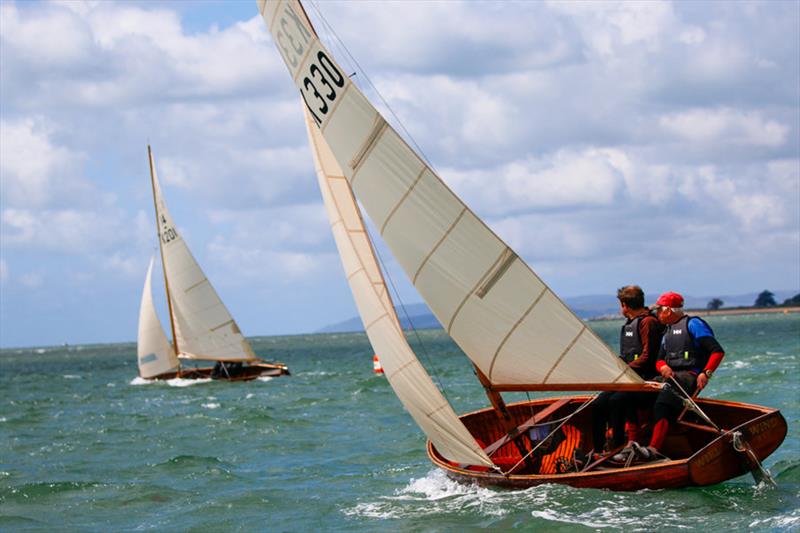 Edward Allen and Bertie Wykeham during the Classic and Vintage POW event at Itchenor photo copyright HPG media / 14 Association taken at Itchenor Sailing Club and featuring the International 14 class