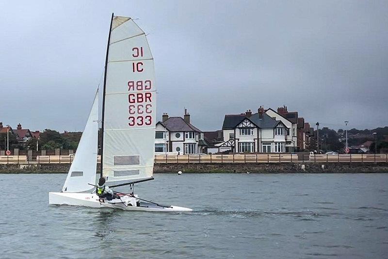 David Bromilow on Day 1 (first sail!) - International Canoe 'Not the Nationals' at West Kirby photo copyright Dan Skinner taken at West Kirby Sailing Club and featuring the International Canoe class