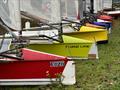 The Division 1 (narrow skiffs) fleet during the International Moth Lowriders `Burton Rinse Cycle` Inlands © John Edwards