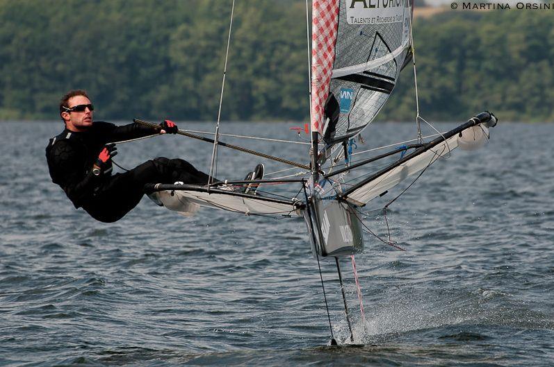 Canting Rig Benoit Marie's canting rig during the EFG MothEuroCup Act 5 at Lake ...