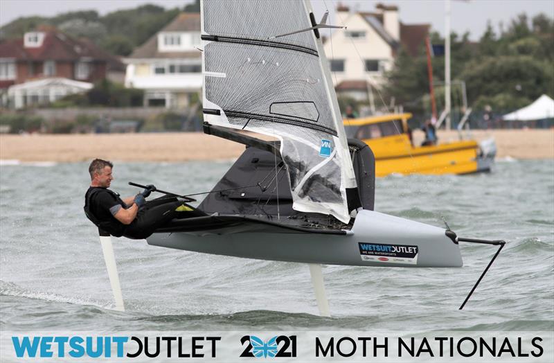 Paul Gliddon on day 2 of the Wetsuit Outlet UK Moth Nationals 2021 - photo © Mark Jardine / IMCA UK