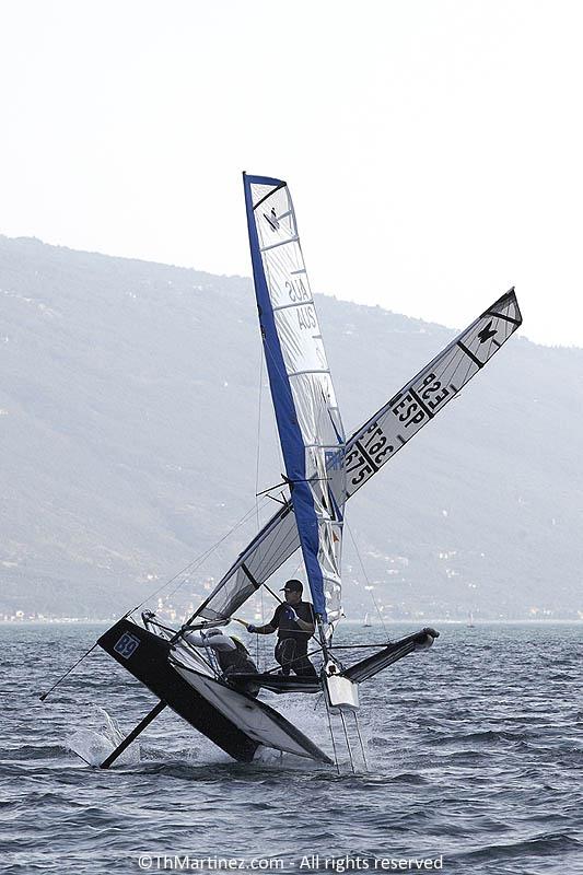 Zhik Nautica Moth Worlds at Campione del Garda day 4 photo copyright ThMartinez.com / www.thmartinez.com taken at Vela Club Campione del Garda and featuring the International Moth class