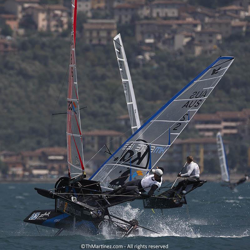 Zhik Nautica Moth Worlds at Campione del Garda day 5 photo copyright ThMartinez.com / www.thmartinez.com taken at Vela Club Campione del Garda and featuring the International Moth class