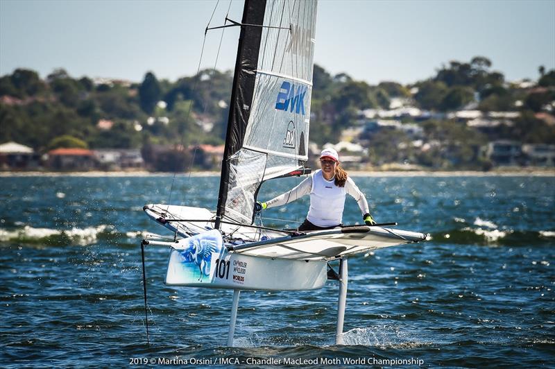 German Franziska Maege on the opening day of the 2019 Chandler Macleod Moth Worlds - photo © Martina Orsini