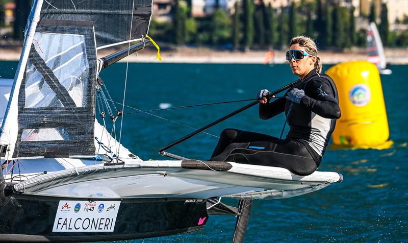 Jo Aleh (NZL) - 2021 Int Moth Worlds - Malcesine -  Lake Garda - August 2021  - photo © Martina Orsini