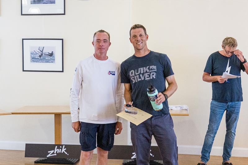 Wetsuit Outlet and Zhik International Moth World Championship 2023 Prize Giving - 10th placed Richard Didham - photo © Phil Jackson / Digital Sailing