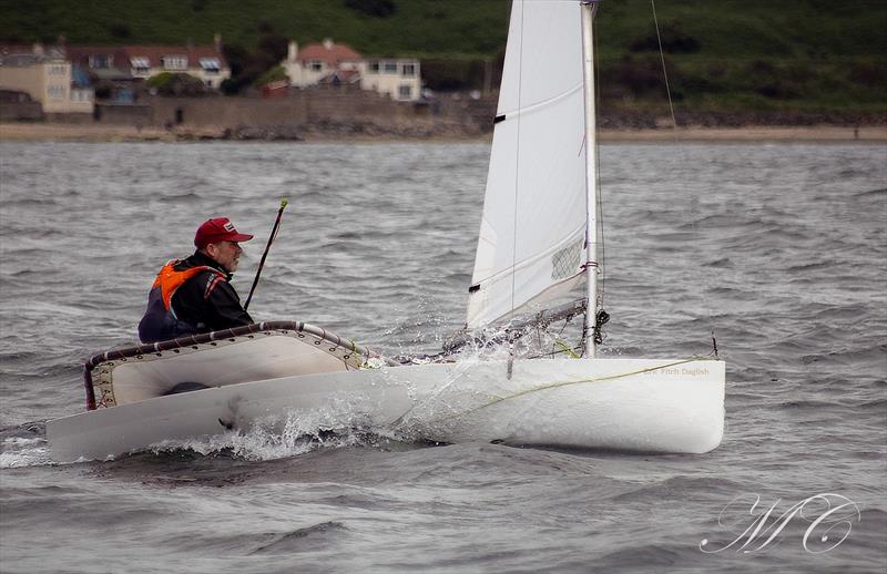 Sam's Warlock getting salty during the International Moth Lowriders Scottish Nationals at Largo Bay photo copyright Max Campbell taken at Largo Bay Sailing Club and featuring the International Moth class