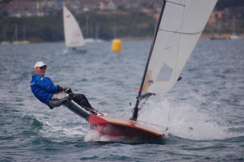 Red Ned, the only Moth Scow entered for the event, on day 1 - Lowrider International Moth UK National Championship - photo © Dougal Henshall