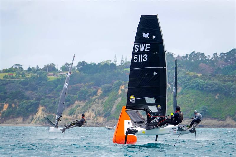 David Gilmour (SWE) - Day 2 - 2024 PredictWind Moth Oceania. Manly Sailing Club. January 2, 2025 - photo © Sam Thom 