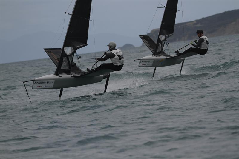  Day 4 - 2024 PredictWind Moth Worlds - Manly Sailing Club. January 8, 2025 photo copyright Richard Gladwell - Sail-World.com/nz taken at Manly Sailing Club and featuring the International Moth class