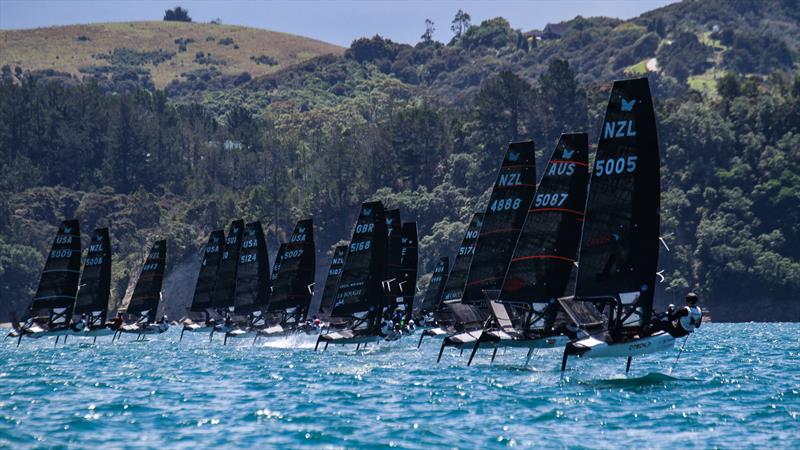 Day 5 - 2024 PredictWind Moth Worlds - Manly Sailing Club. January 9, 2025 photo copyright Richard Gladwell - Sail-World.com/nz taken at Manly Sailing Club and featuring the International Moth class