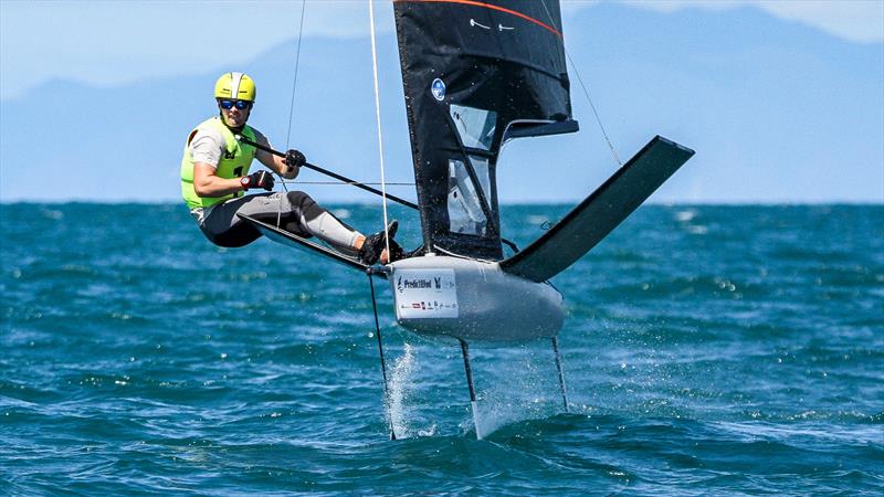 Mattias Coutts  - Day 5 - 2024 PredictWind Moth Worlds - Manly Sailing Club. January 9, 2025 - photo © Richard Gladwell - Sail-World.com/nz