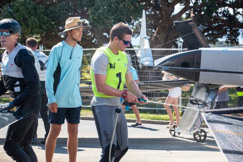 Mattias Coutts (NZL) - Day 5 - 2024 PredictWind Moth Worlds - Manly Sailing Club. January 9, 2025 photo copyright C-Tech taken at Manly Sailing Club and featuring the International Moth class