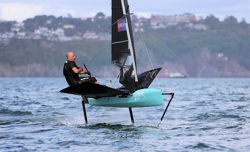 Joseph Wellerd, GBR 4780, on Wetsuit Outlet International Moth UK Championship Day 1 - photo © Mark Jardine