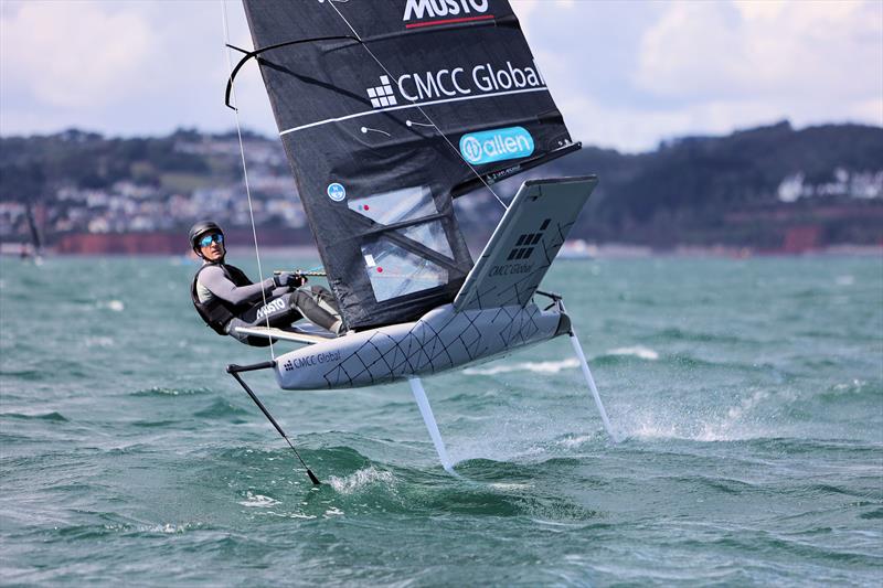 Dylan Fletcher, GBR 5247, on Wetsuit Outlet International Moth UK Championship Day 1 - photo © Mark Jardine