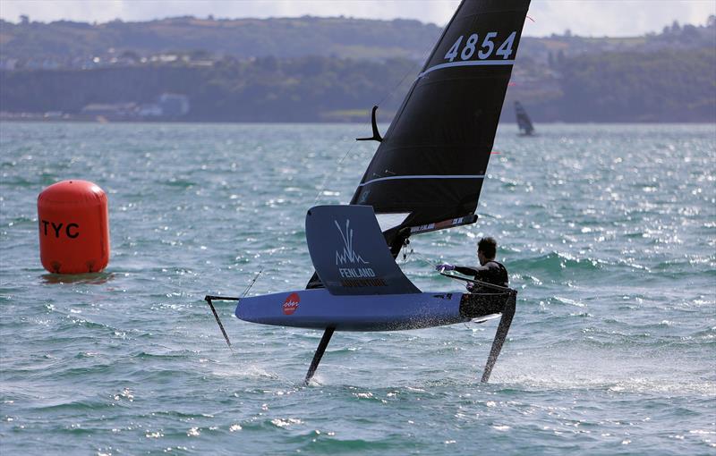 GBR 4854, Matthew Lea, on Wetsuit Outlet International Moth UK Championship Day 2 - photo © Mark Jardine
